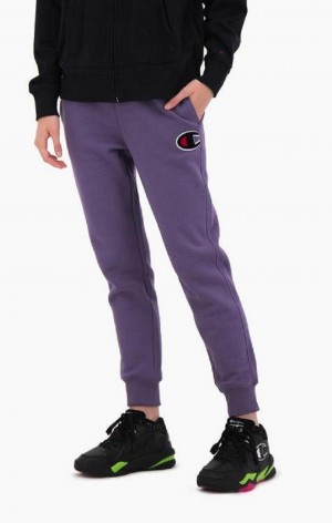 Dámské Jogger Kalhoty Champion Contrast Cuff Fleece Velvet C Joggers Fialové Olivy Zelené | 8034-JQHAM