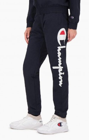 Dámské Jogger Kalhoty Champion Statement Script Logo Leg Track Pants Tmavě Blankyt | 0249-UOPDS