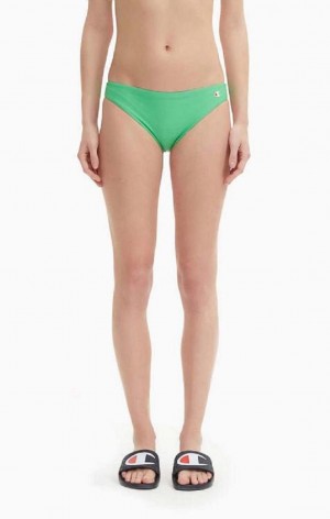 Dámské Plavky Champion Reversible 'C' Logo Patch Bikiny Bottoms Zelene | 4816-ZEDGW