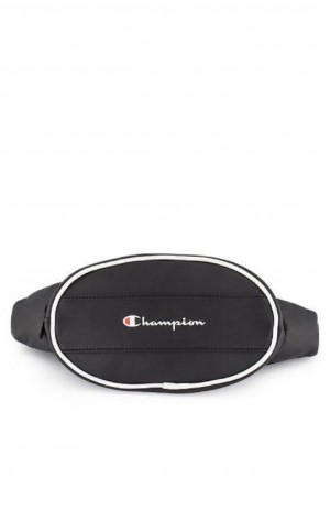 Dámské Tašky Champion Contrast Piping Faux Læder Belt Bag Černé | 9352-DXZFR