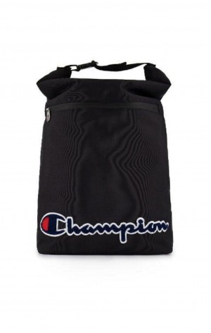 Dámské Tašky Champion Folding Top Script Logo Backpack Černé | 6385-WFAPV