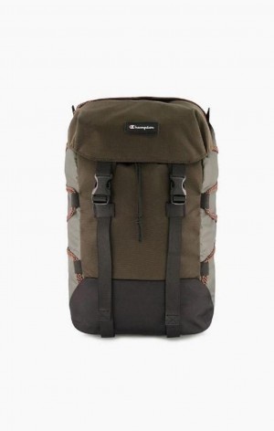 Dámské Tašky Champion Script Logo Neoprene Explorer Backpack Zelene | 4038-HDUBT