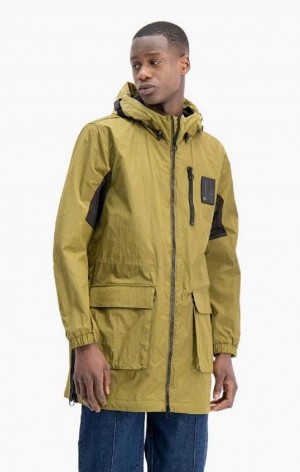 Pánské Bundy Champion Cargo Pocket S Kapucí Coat Olivy Zelené Zelene | 2965-KEHBV