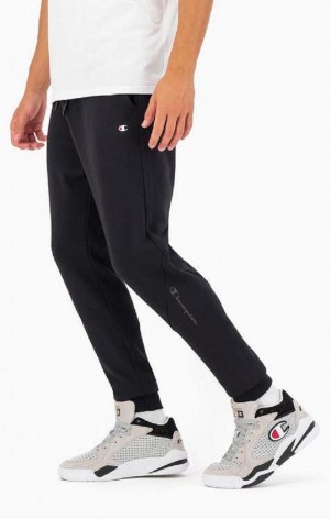 Pánské Jogger Kalhoty Champion Reflective Logo Joggers Černé | 2160-ODIKY