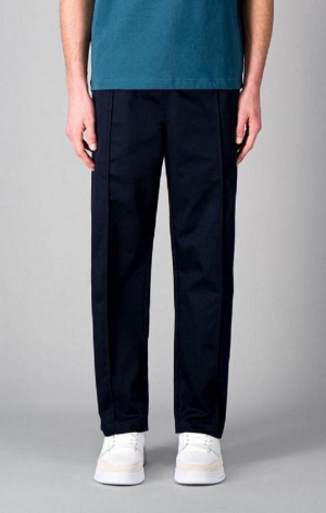 Pánské Jogger Kalhoty Champion Rovný Leg Front Seam Woven Trousers Tmavě Blankyt | 1948-JYSRN