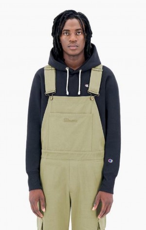 Pánské Jogger Kalhoty Champion Woven Utility Dungarees Pants Béžový | 3287-GXQFB