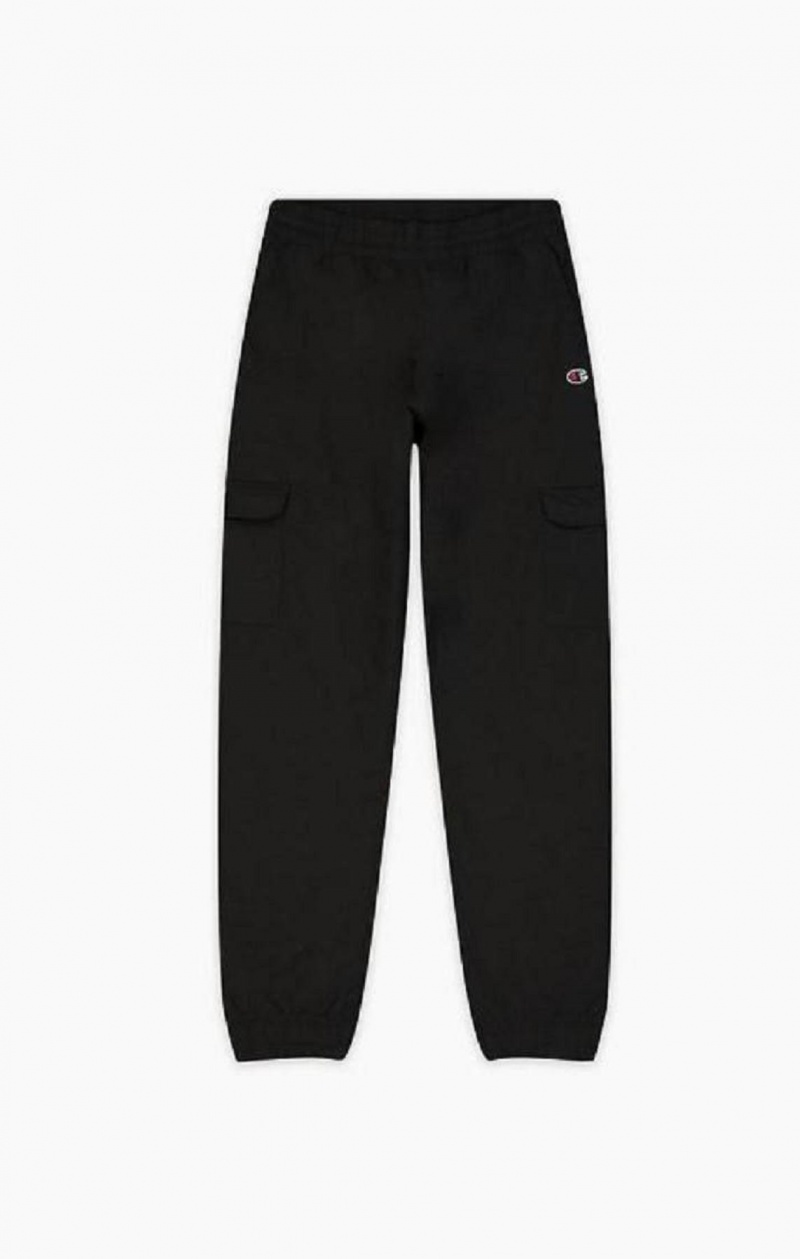 Dámské Jogger Kalhoty Champion C Logo Cargo Trousers Černé | 9260-SZTNH