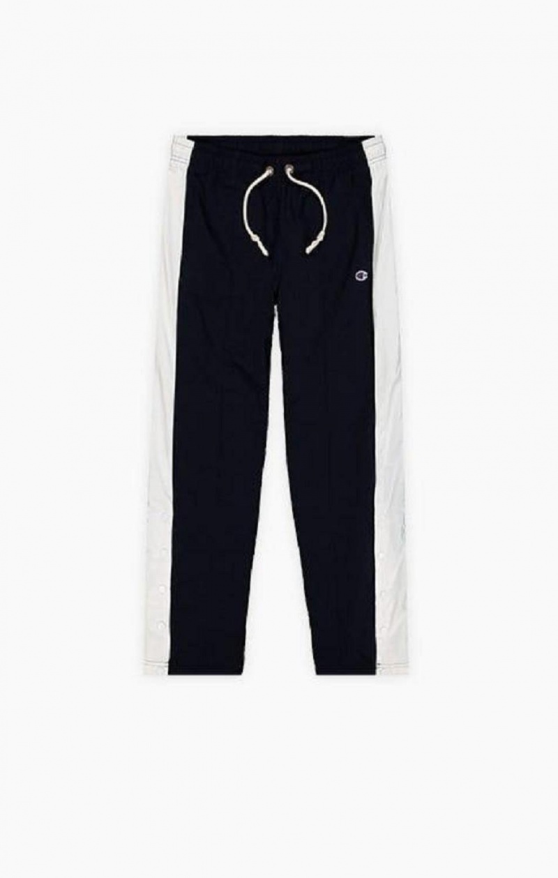 Dámské Jogger Kalhoty Champion Colour Block Popper Track Pants Černé | 7103-BTMUR