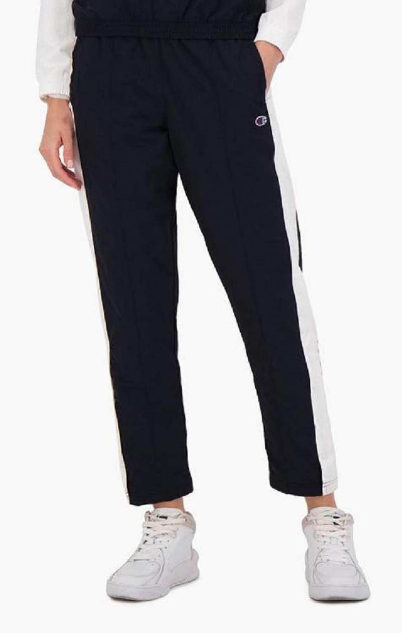 Dámské Jogger Kalhoty Champion Colour Block Popper Track Pants Černé | 7103-BTMUR