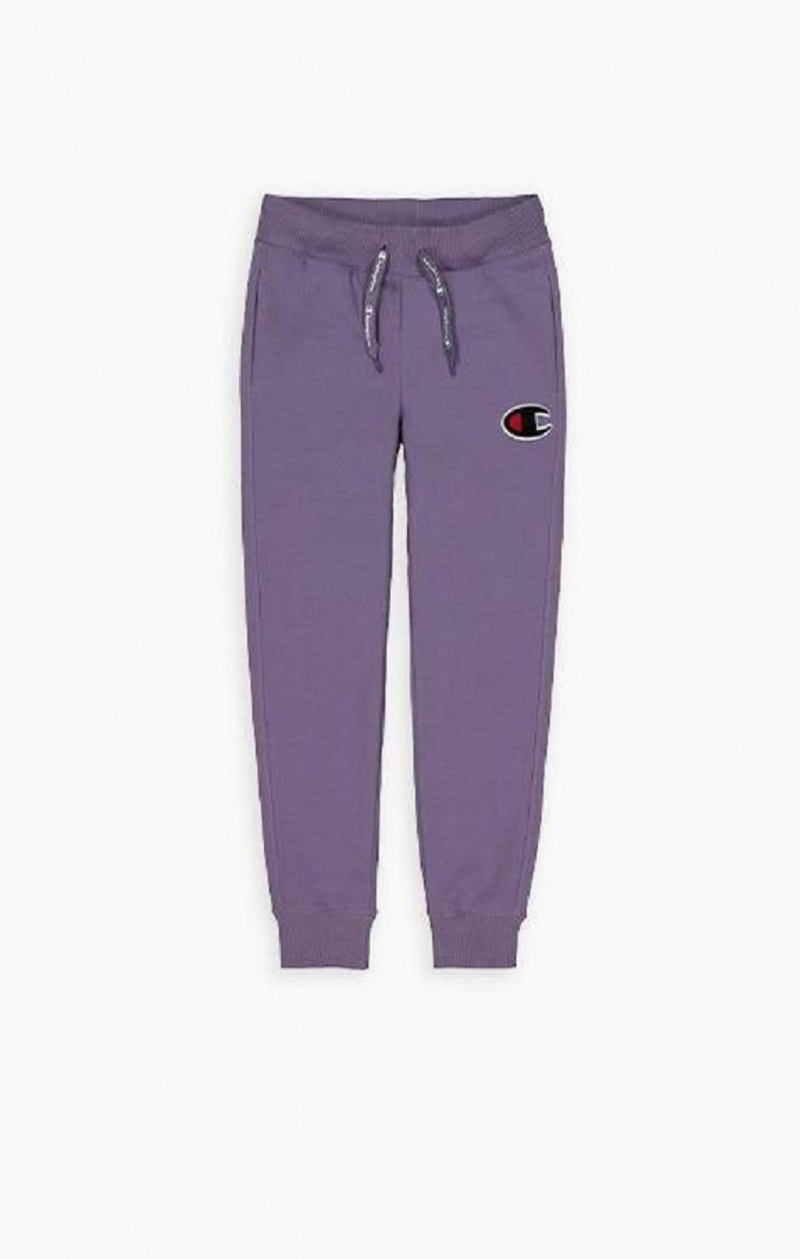 Dámské Jogger Kalhoty Champion Contrast Cuff Fleece Velvet C Joggers Fialové Olivy Zelené | 8034-JQHAM