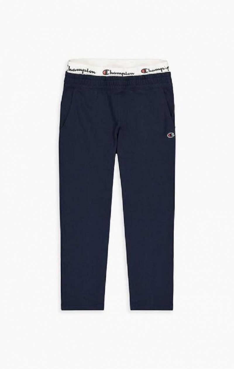 Dámské Jogger Kalhoty Champion Double Waistband Seam Detail Joggers Tmavě Blankyt | 9156-GBUOY