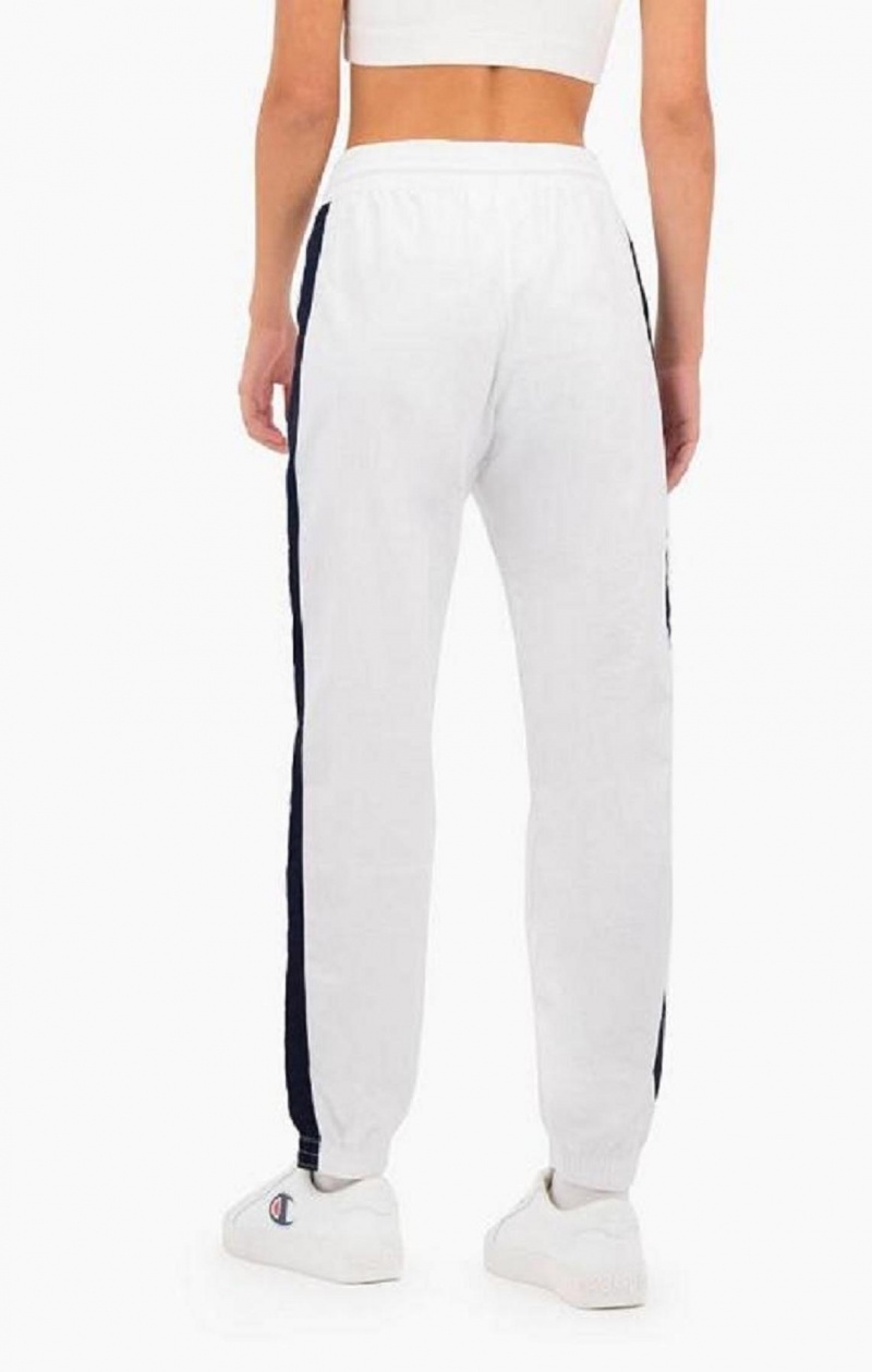 Dámské Jogger Kalhoty Champion Jacquard Logo Tape Track Pants Bílé | 3914-LUWGF