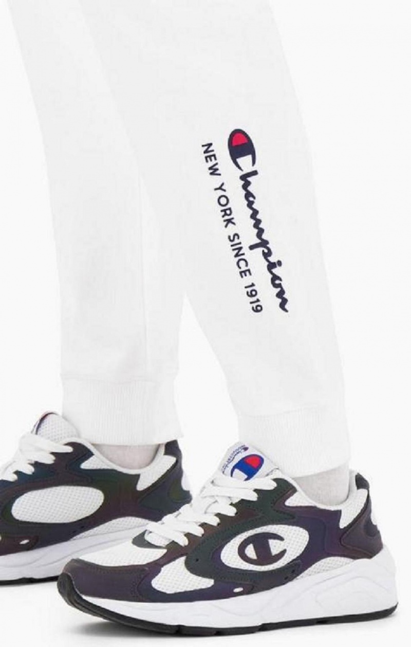 Dámské Jogger Kalhoty Champion New York Joggers Bílé | 1026-ZKIWG