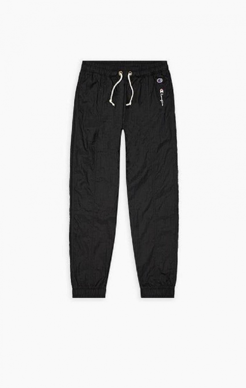 Dámské Jogger Kalhoty Champion Panel Detail Cuffed Track Pants Černé | 1243-HYAJU