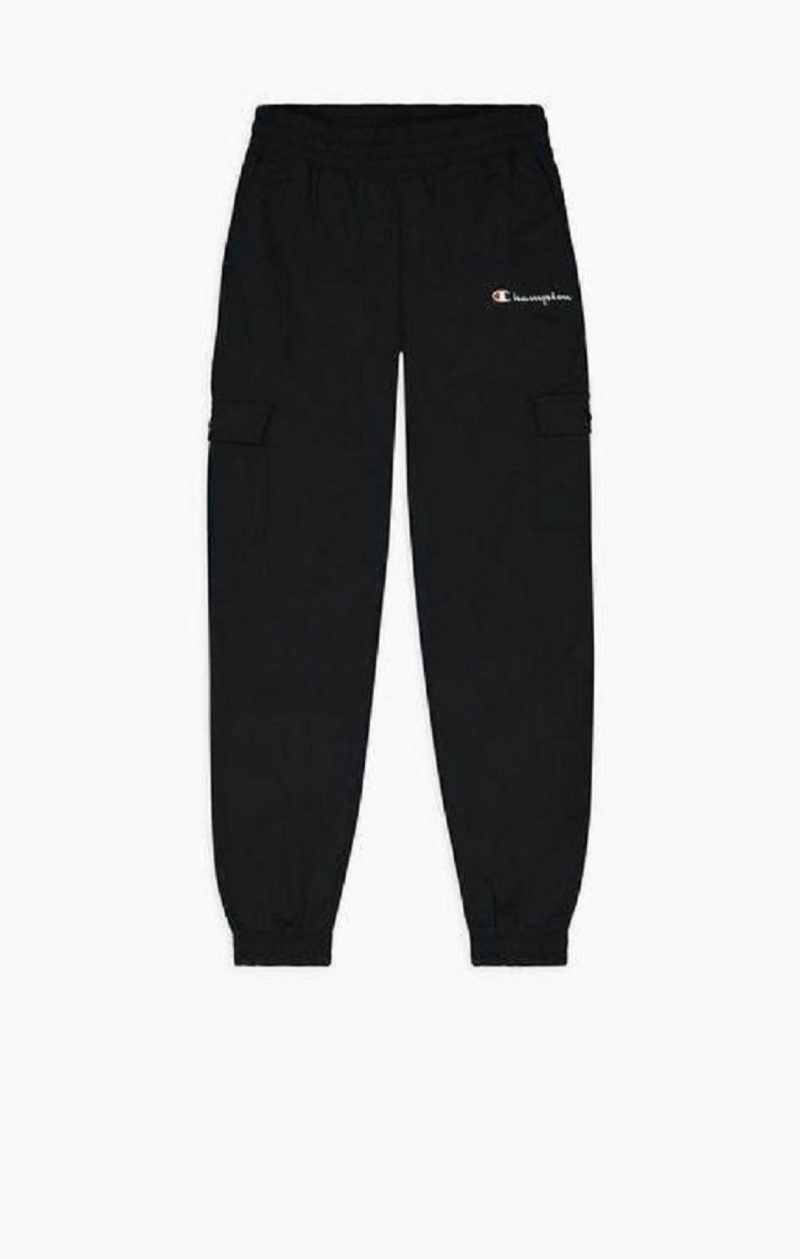 Dámské Jogger Kalhoty Champion Script Logo Cargo Trousers Černé | 0753-LYUDH