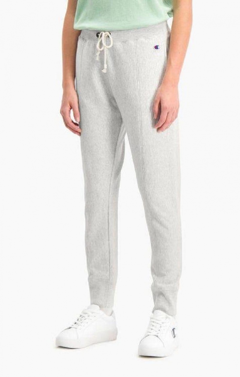 Dámské Jogger Kalhoty Champion Slim Fit Seam Detail Reverse Weave Joggers Světle Šedé | 7082-EJRGA