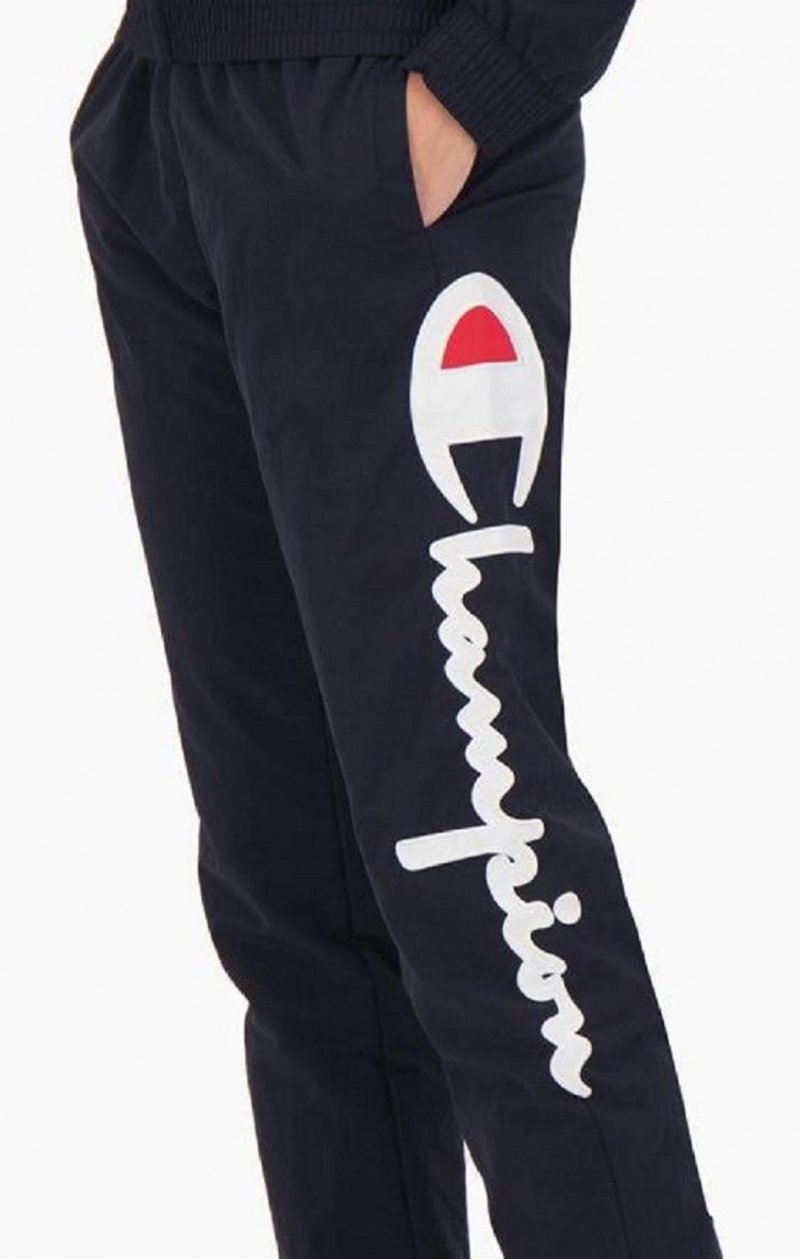 Dámské Jogger Kalhoty Champion Statement Script Logo Leg Track Pants Tmavě Blankyt | 0249-UOPDS