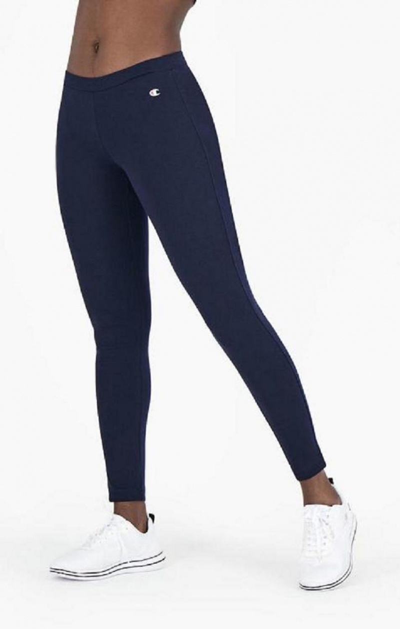 Dámské Jogger Kalhoty Champion Stretch Bavlněné Terry Leggings Tmavě Blankyt | 8391-QEOIS