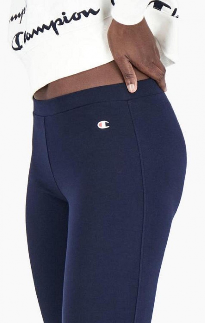 Dámské Jogger Kalhoty Champion Stretch Bavlněné Terry Leggings Tmavě Blankyt | 8391-QEOIS