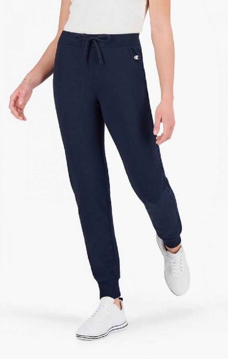 Dámské Jogger Kalhoty Champion Stretch Bavlněné Terry Joggers Tmavě Blankyt | 8359-QAEWL