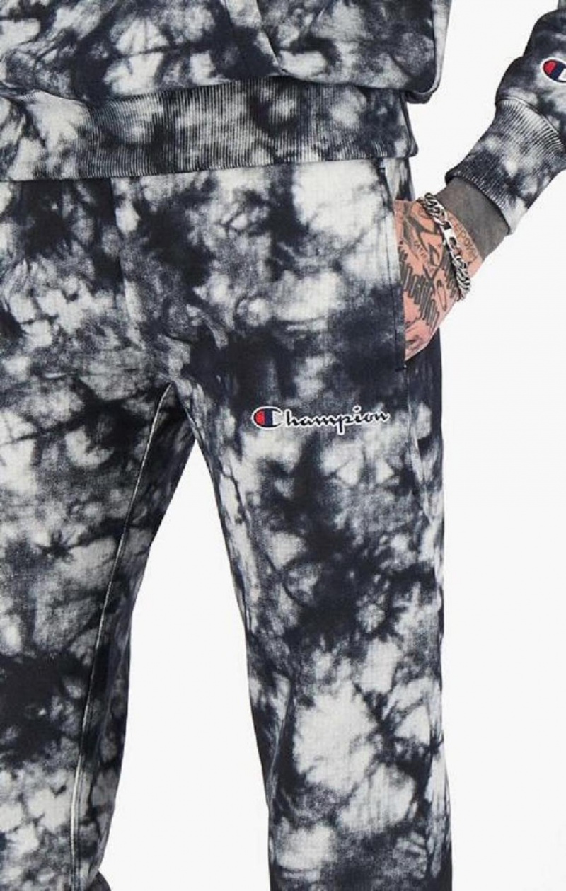 Dámské Jogger Kalhoty Champion Tie Dye Digitální Print Joggers Černé Bílé | 9402-GJEHC