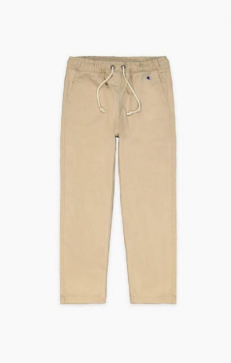 Dámské Jogger Kalhoty Champion Woven Tapered Chino Pants Béžový | 9857-JEVIC