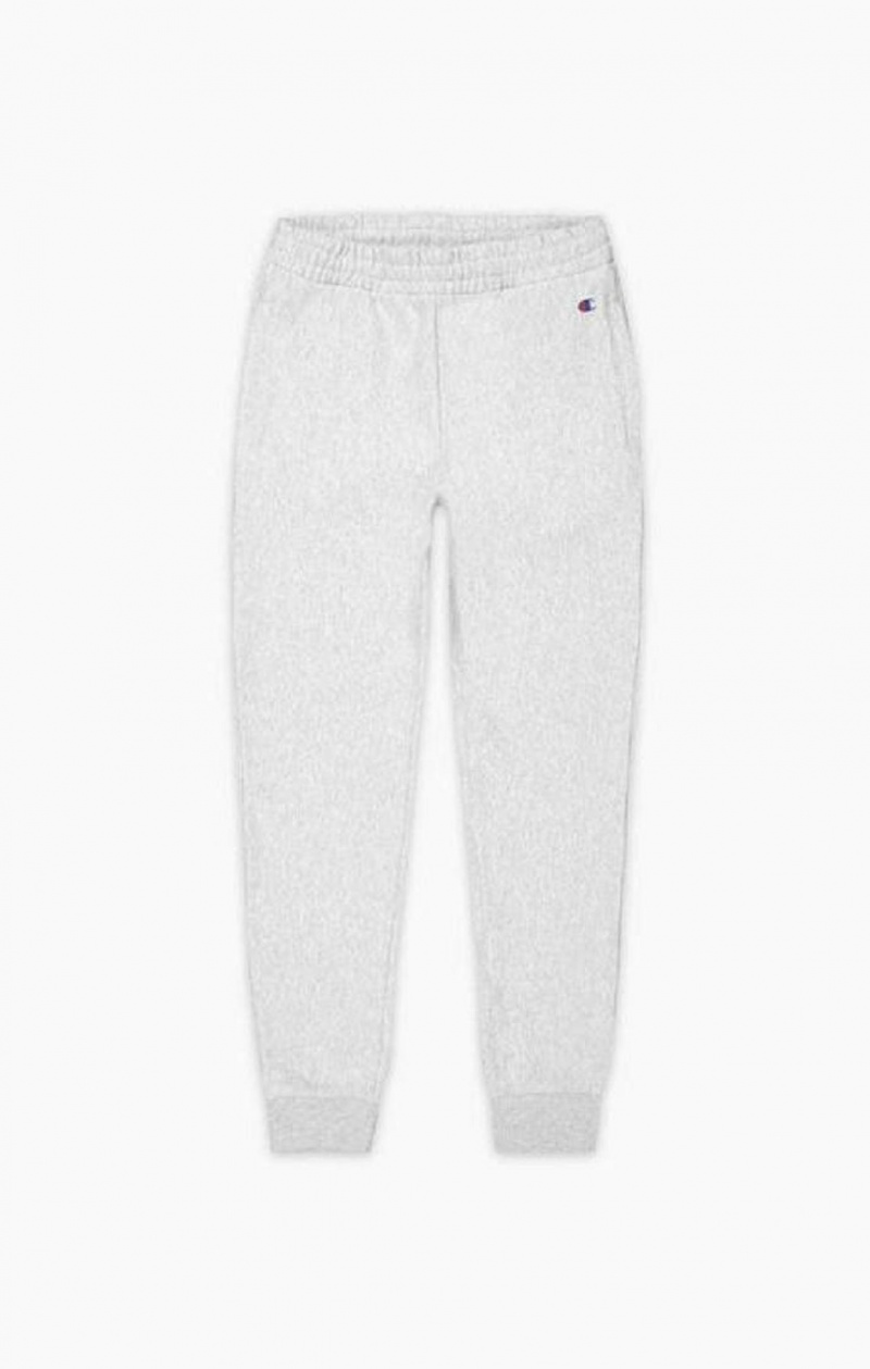 Dámské Jogger Kalhoty Champion Žebrovaný Cuffed Stretch Reverse Weave Joggers Světle Šedé | 5946-ABEMX