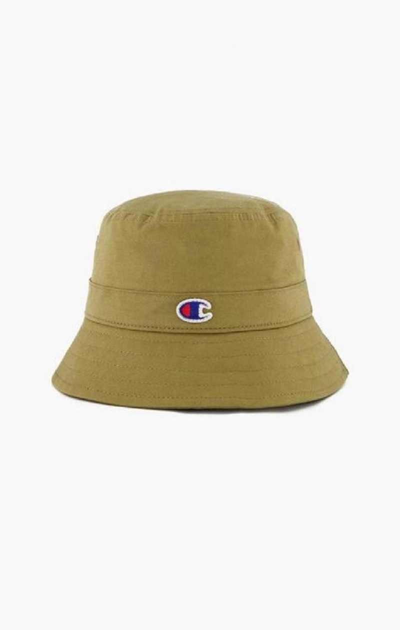 Dámské Klobouky Champion C Logo Patch Bucket Hat Olivy Zelené Zelene | 5470-PHFSL