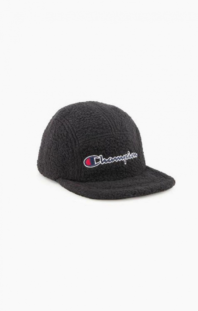 Dámské Klobouky Champion Embroidered Script logo Teddy Baseball Cap Černé | 2834-FXCPL