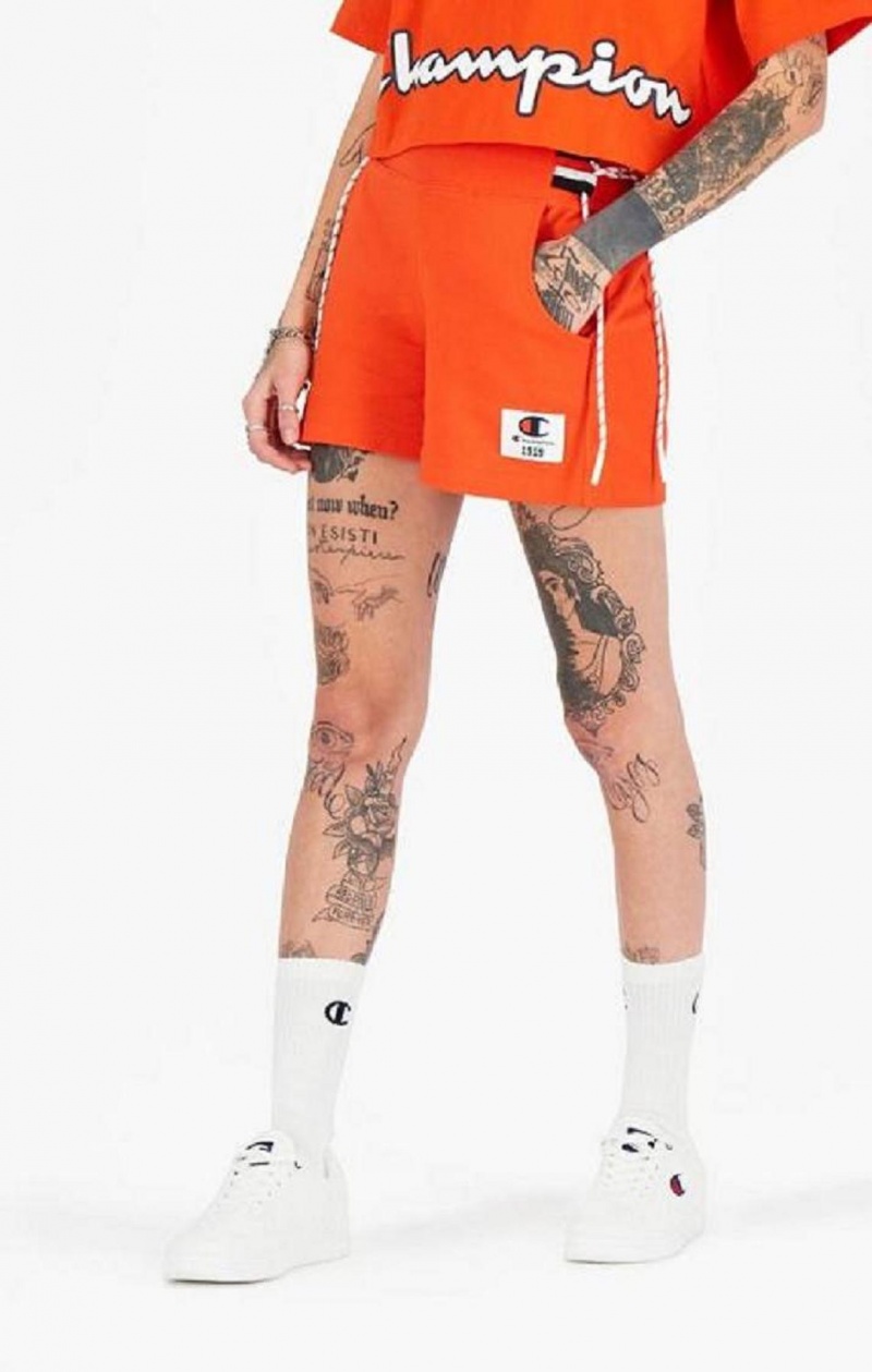 Dámské Kraťasy Champion Krajkové Up Side Sweat Shorts Oranžové | 0258-GKNMI