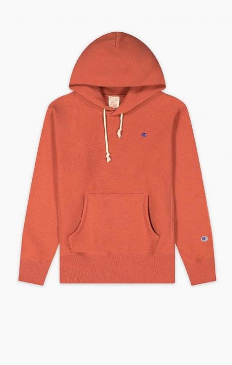 Dámské Mikina s Kapucí Champion C Logo Reverse Weave Hoodie Vínové | 8201-RQZKV