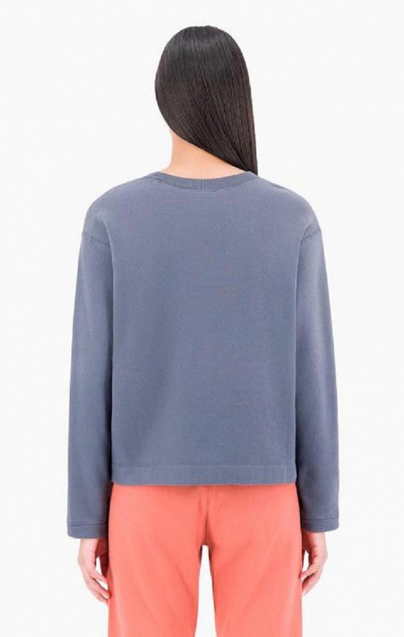 Dámské Mikiny Champion Ombré Wash Cropped Sweatshirt Tmavě Tyrkysové | 4605-DFAUL