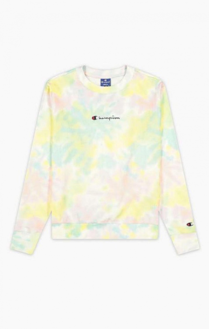 Dámské Mikiny Champion Tie Dye Digitální Print Sweatshirt Koralove | 0328-QKUPN