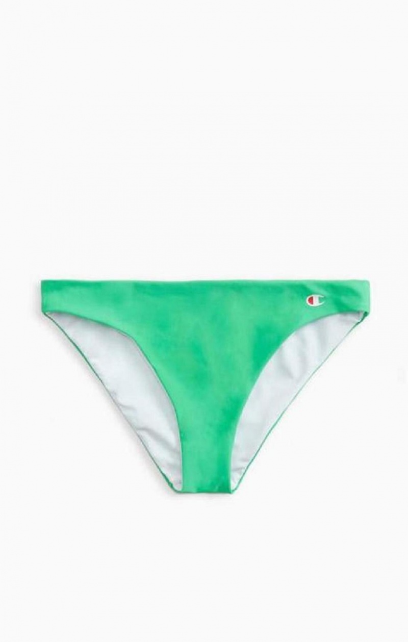 Dámské Plavky Champion Reversible 'C' Logo Patch Bikiny Bottoms Zelene | 4816-ZEDGW