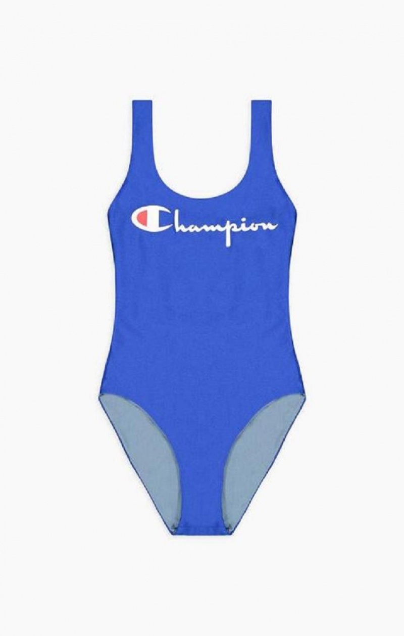 Dámské Plavky Champion Reversible Script Logo Swimsuit Blankyt | 1850-JWIAC