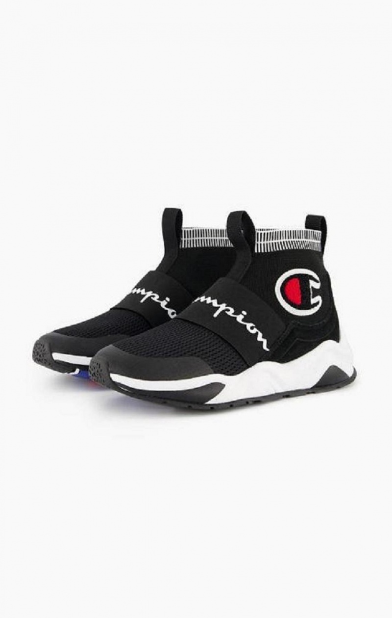 Dámské Sportovní Boty Champion Rally C Sock Runner Trainers Černé | 4516-DCEUQ