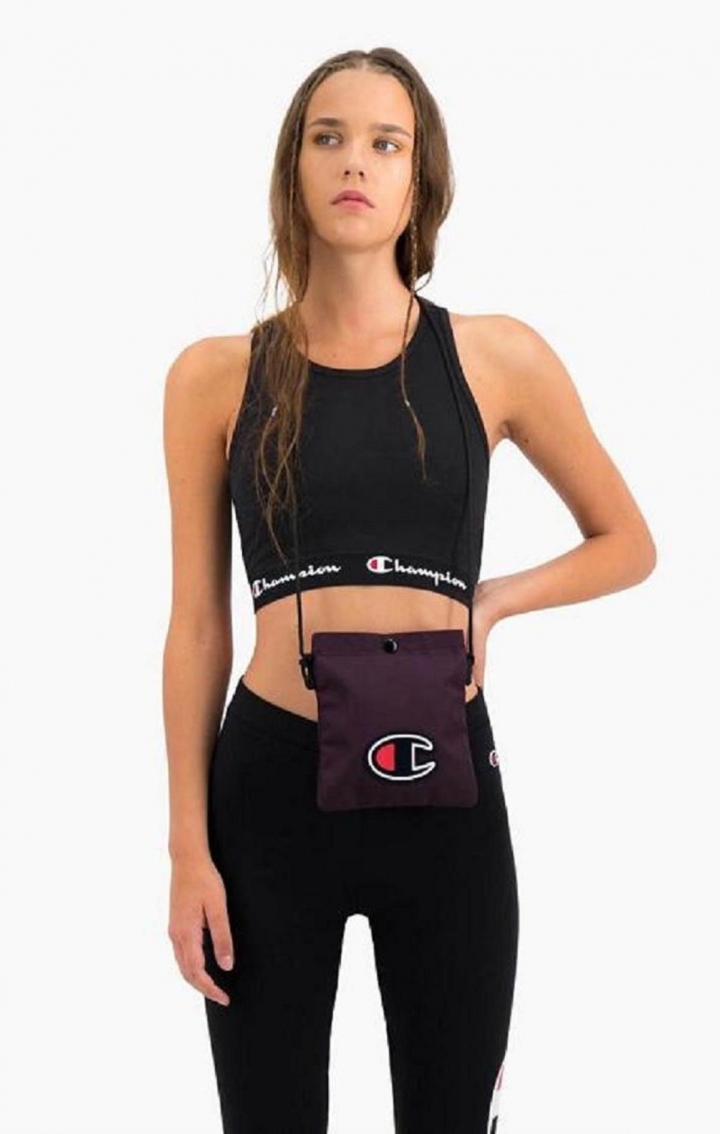 Dámské Sportovní Podprsenka Champion Script Logo Pasem Racer Back Sports Bra Černé | 1706-VUCHG