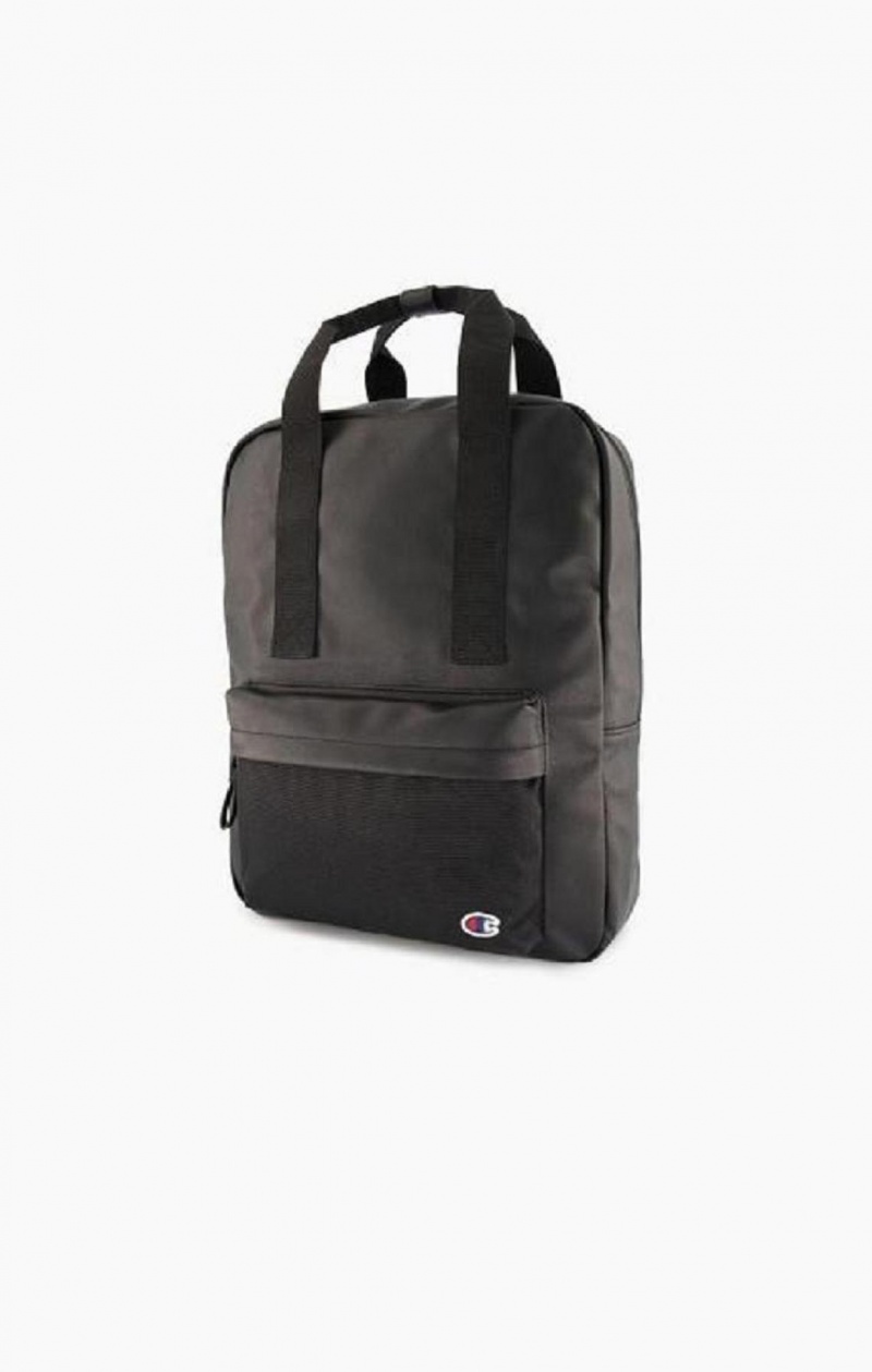 Dámské Tašky Champion C Logo Veganské Læder Backpack Černé | 7906-CPJHN