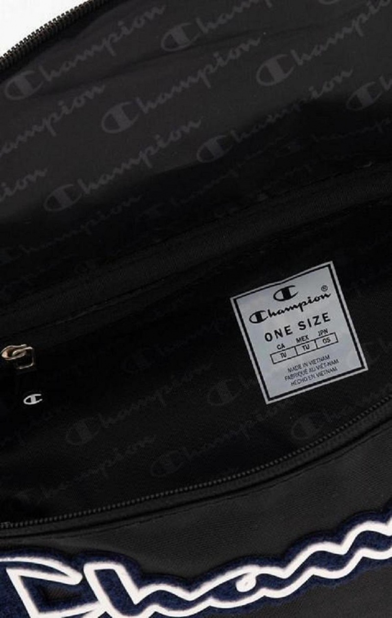 Dámské Tašky Champion Felt Script Logo Air Mesh Belt Bag Černé | 7523-YDANL