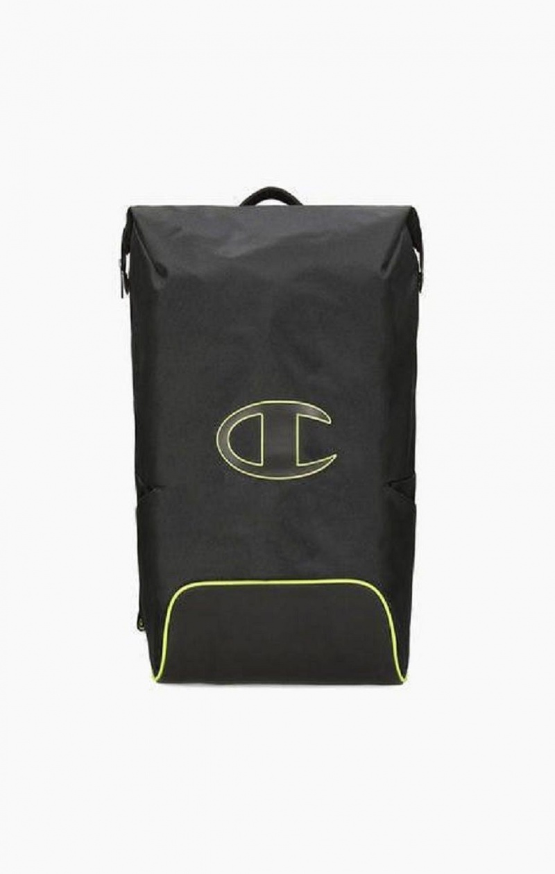 Dámské Tašky Champion Roll Top Neon Outline C Logo Backpack Černé | 6385-SLYON