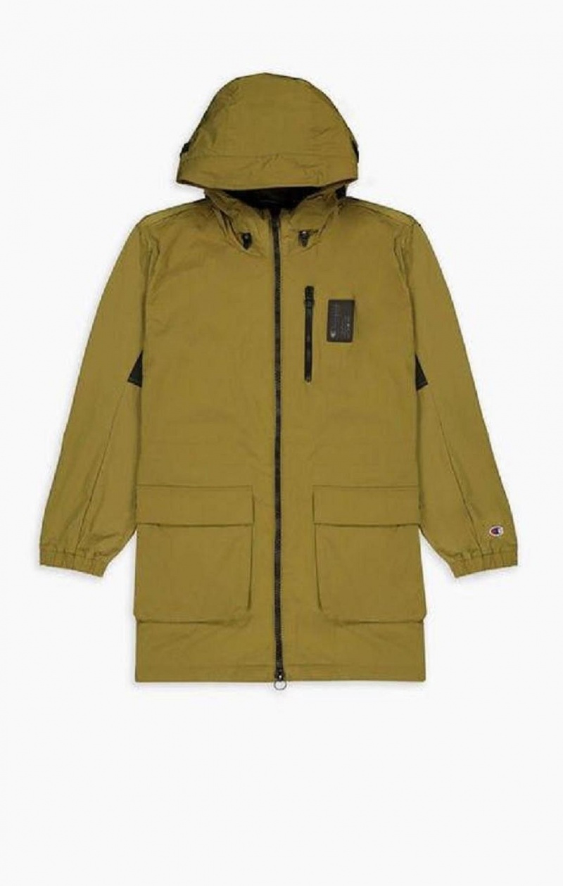 Pánské Bundy Champion Cargo Pocket S Kapucí Coat Olivy Zelené Zelene | 2965-KEHBV