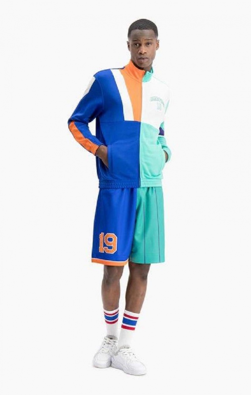 Pánské Bundy Champion NBMIX Patchwork 'Champion 19' Basketball Jacket Blankyt | 7412-JUGXQ