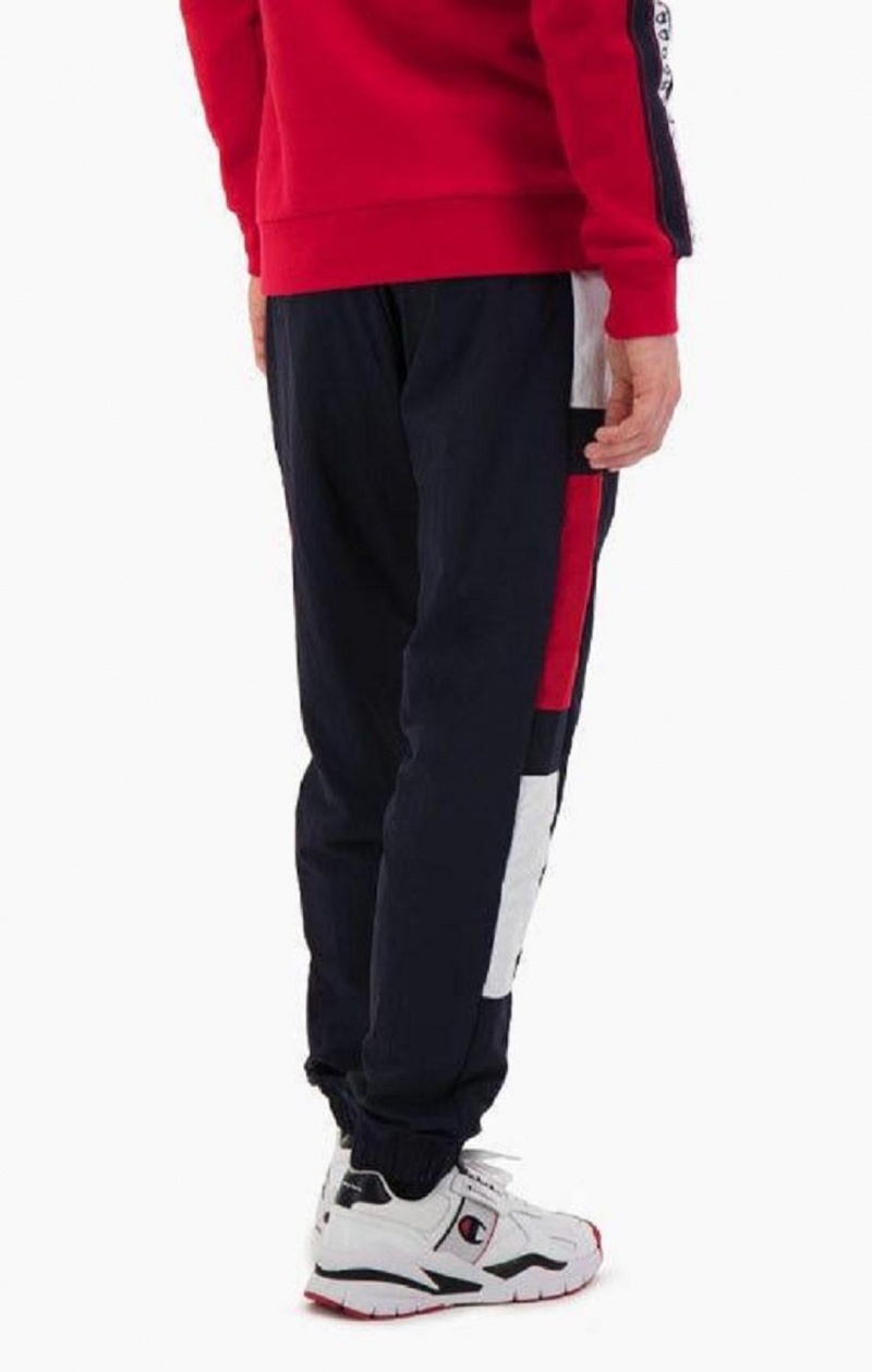 Pánské Jogger Kalhoty Champion Colour Block Track Pants Tmavě Tyrkysové | 6751-GDRMY