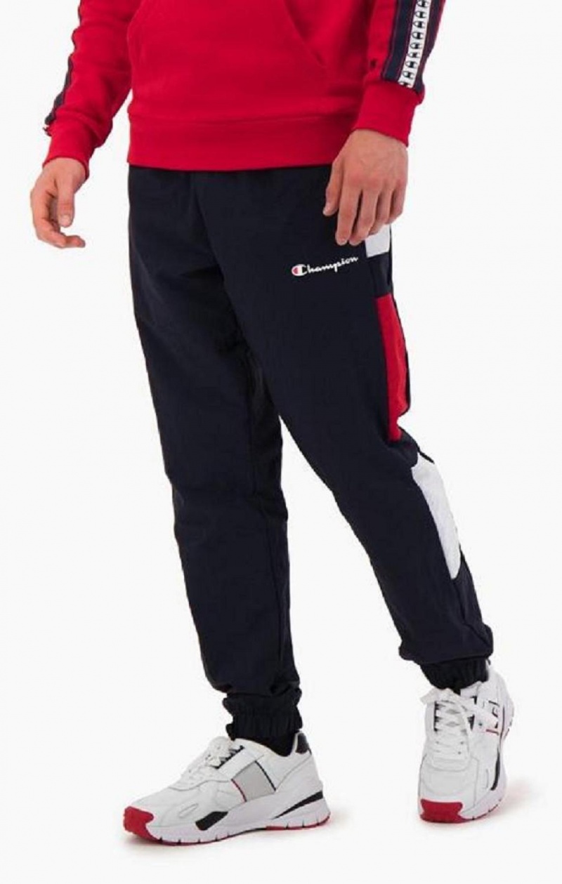 Pánské Jogger Kalhoty Champion Colour Block Track Pants Tmavě Tyrkysové | 6751-GDRMY