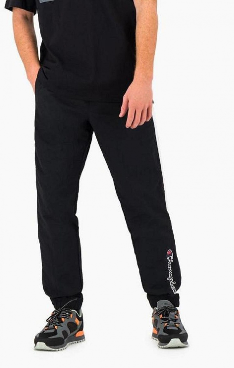 Pánské Jogger Kalhoty Champion Colour Block Track Pants Černé | 0397-ZJNDR