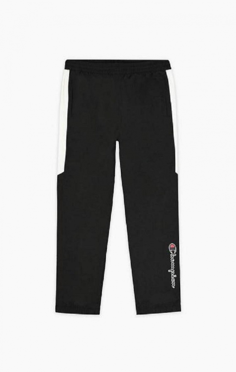 Pánské Jogger Kalhoty Champion Colour Block Track Pants Černé | 0397-ZJNDR