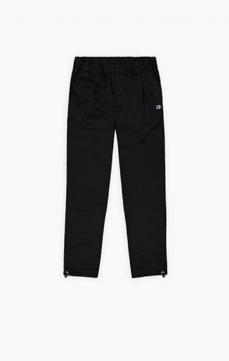 Pánské Jogger Kalhoty Champion Drawstring Cuffed Woven Joggers Černé | 5082-BEIMU