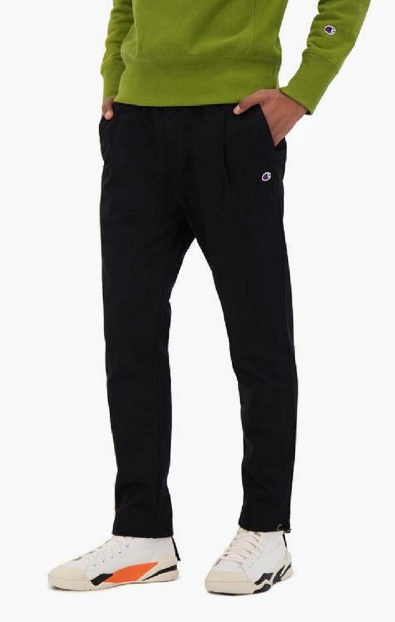 Pánské Jogger Kalhoty Champion Drawstring Cuffed Woven Joggers Černé | 5082-BEIMU