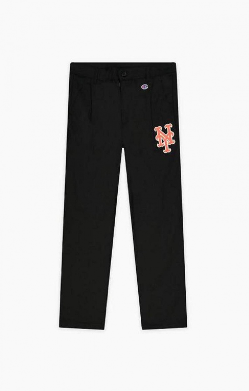 Pánské Jogger Kalhoty Champion New York MLB Rovný Trousers Černé | 2694-AFHKX