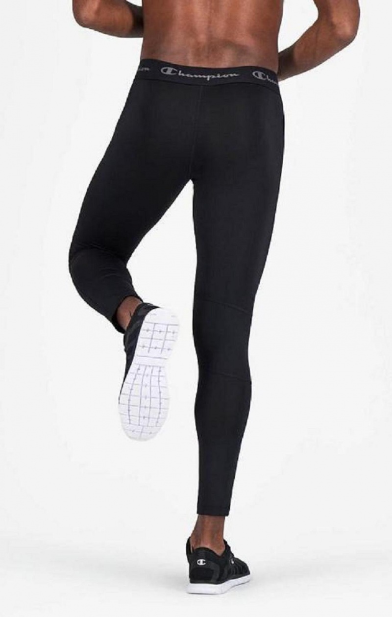 Pánské Jogger Kalhoty Champion Quick Dry Compression Tréninková Leggings Černé | 7498-JKPTA